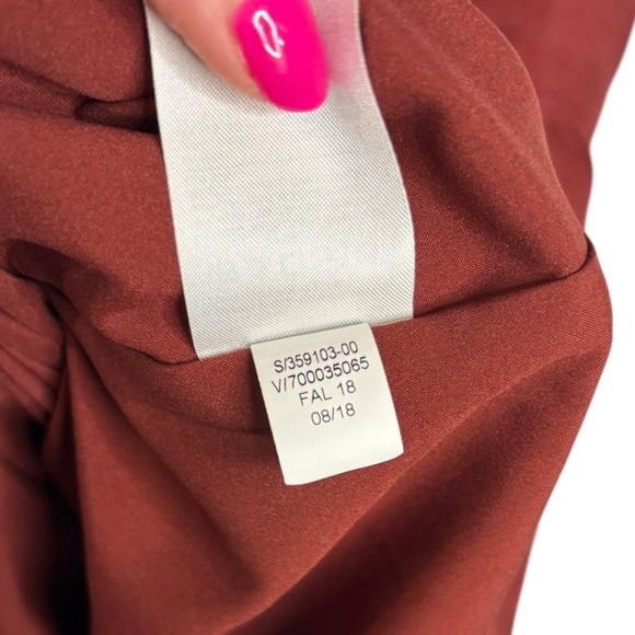 Banana Republic Business Casual Vegan Suede Sheath Dress in Red Size 8 NWT - Picture 9 of 14